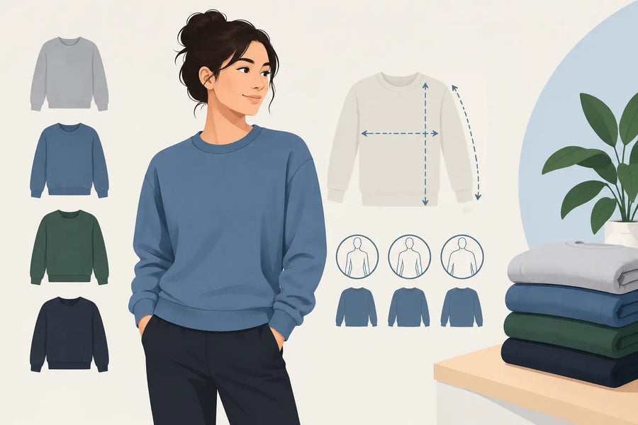 Sweatshirt Sizing Guide for Your Best Everyday Fit