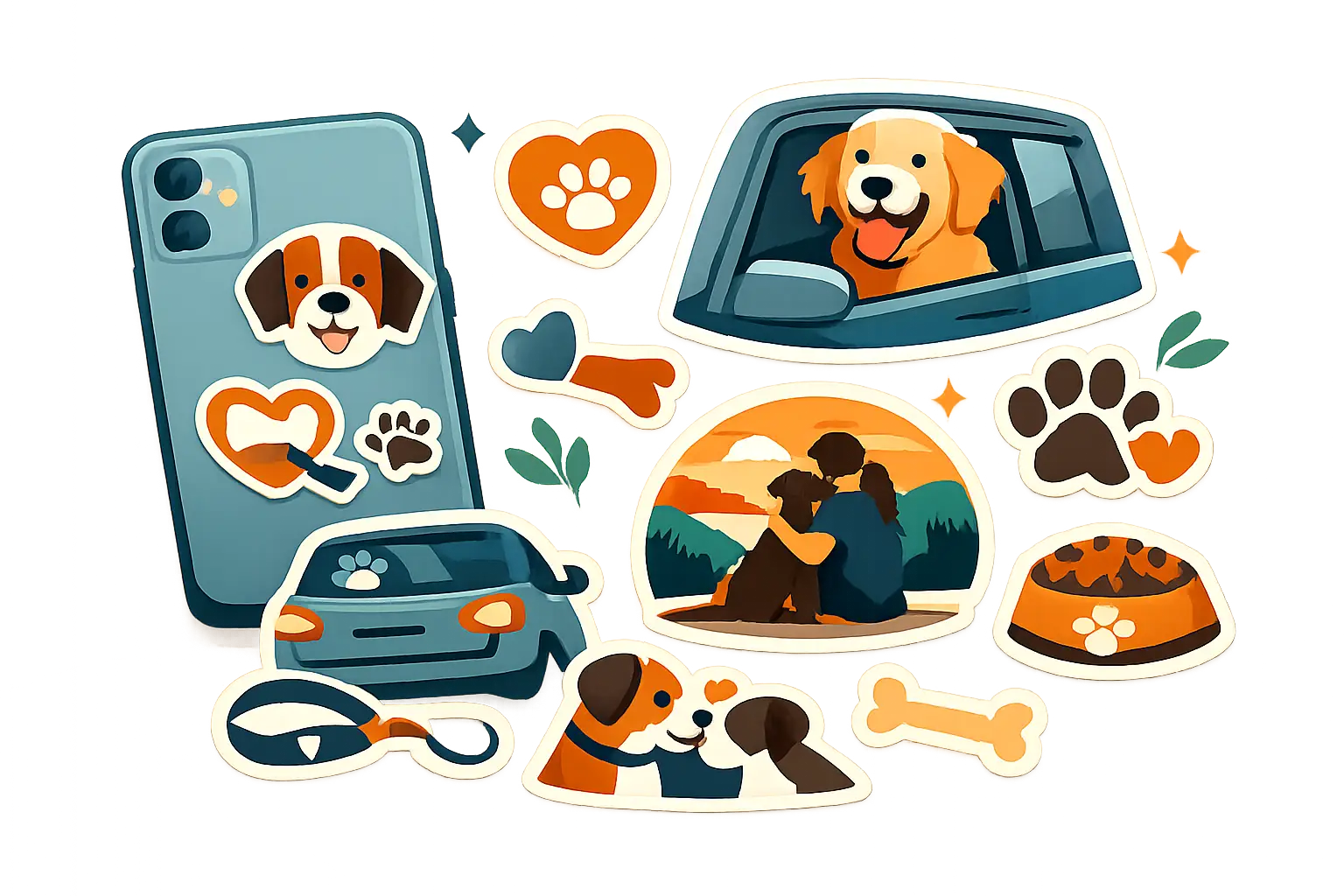Dog Owner Sticker Designs That Feel Personal