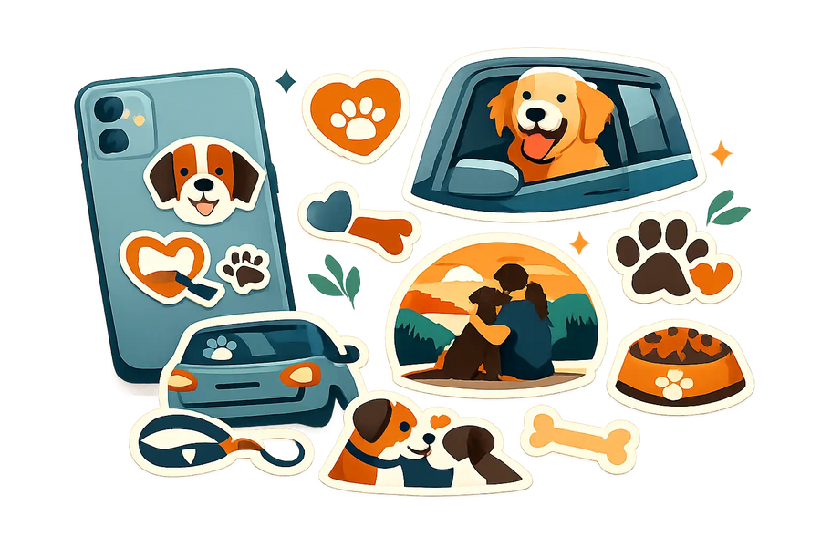 Dog Owner Sticker Designs That Feel Personal
