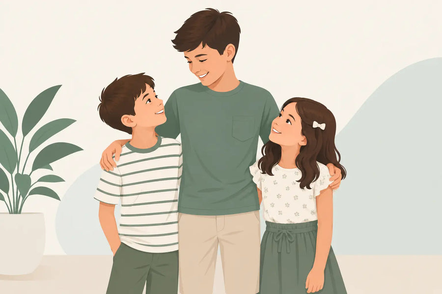 How to Match Sibling Shirts Without Overdoing It