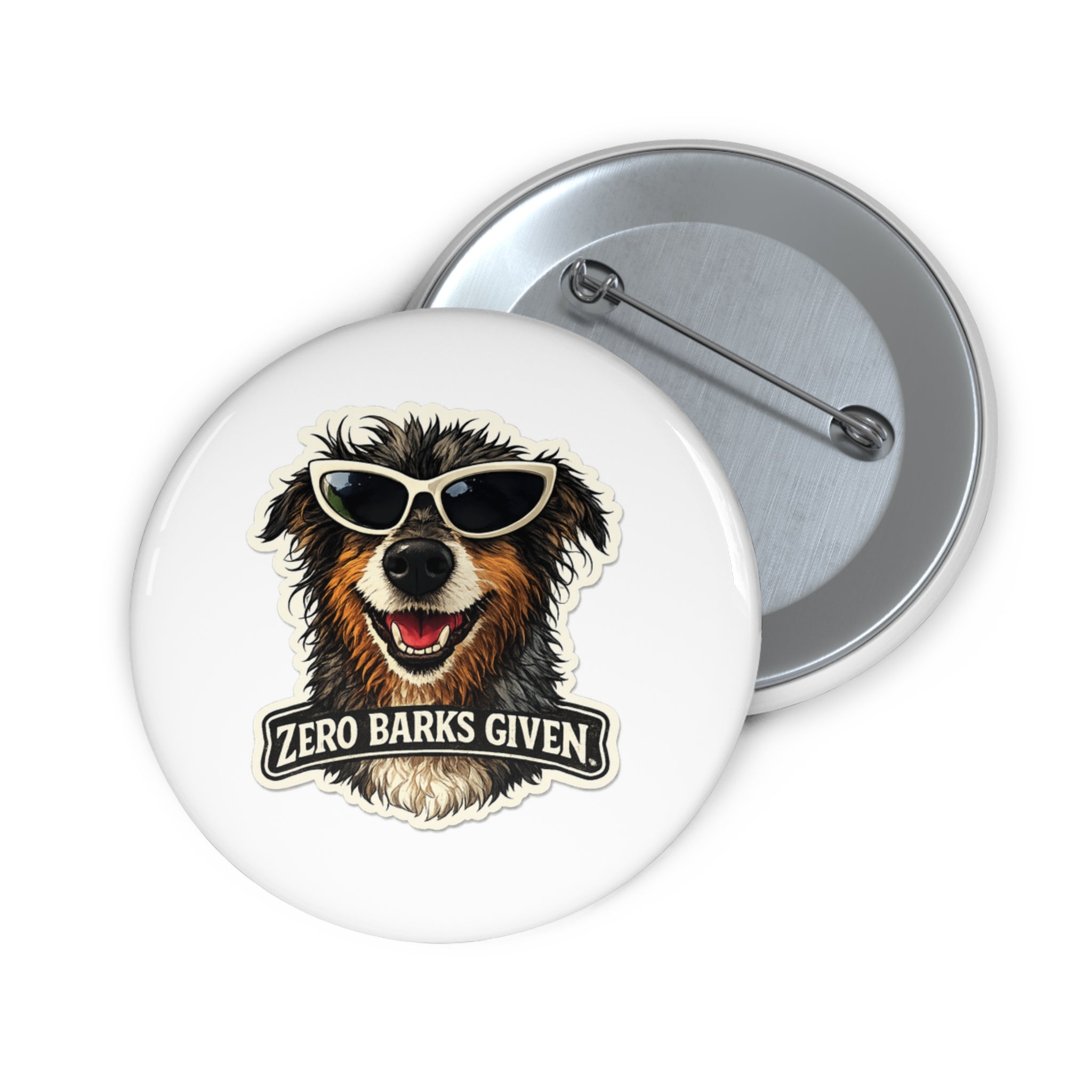 Aussie Zero Barks Given Pin Button — Luna Collection
