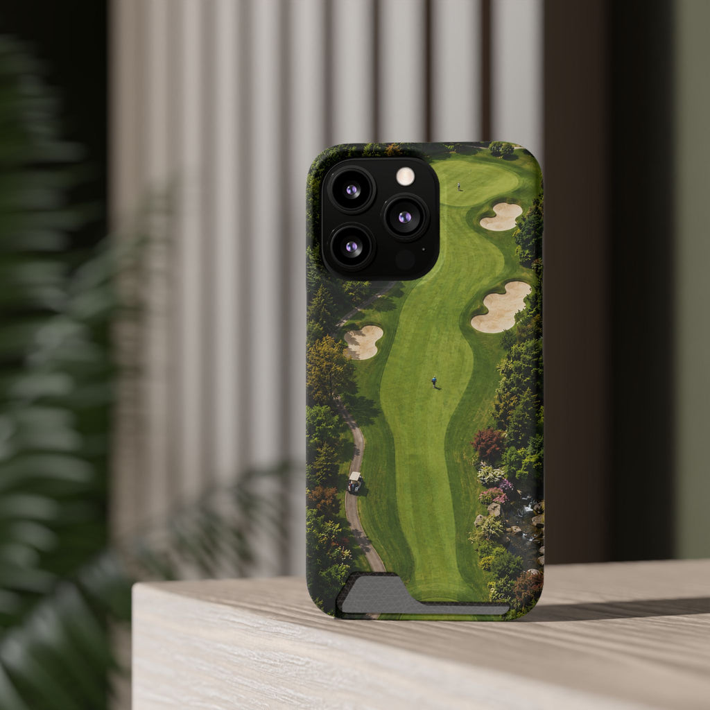 Golf Course Phone Case with Card Holder — Golf Collection