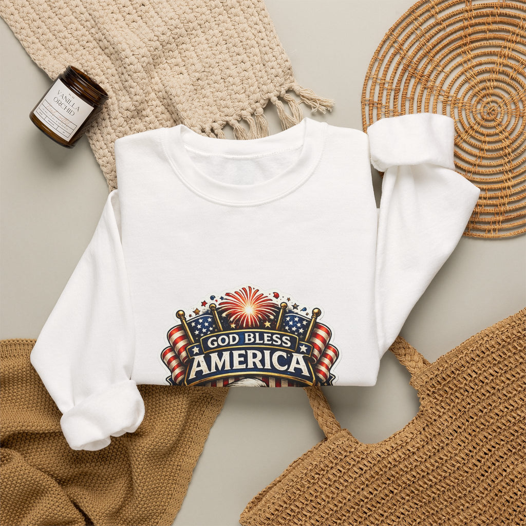 God Bless America Crewneck Sweatshirt – Independence Day Collection