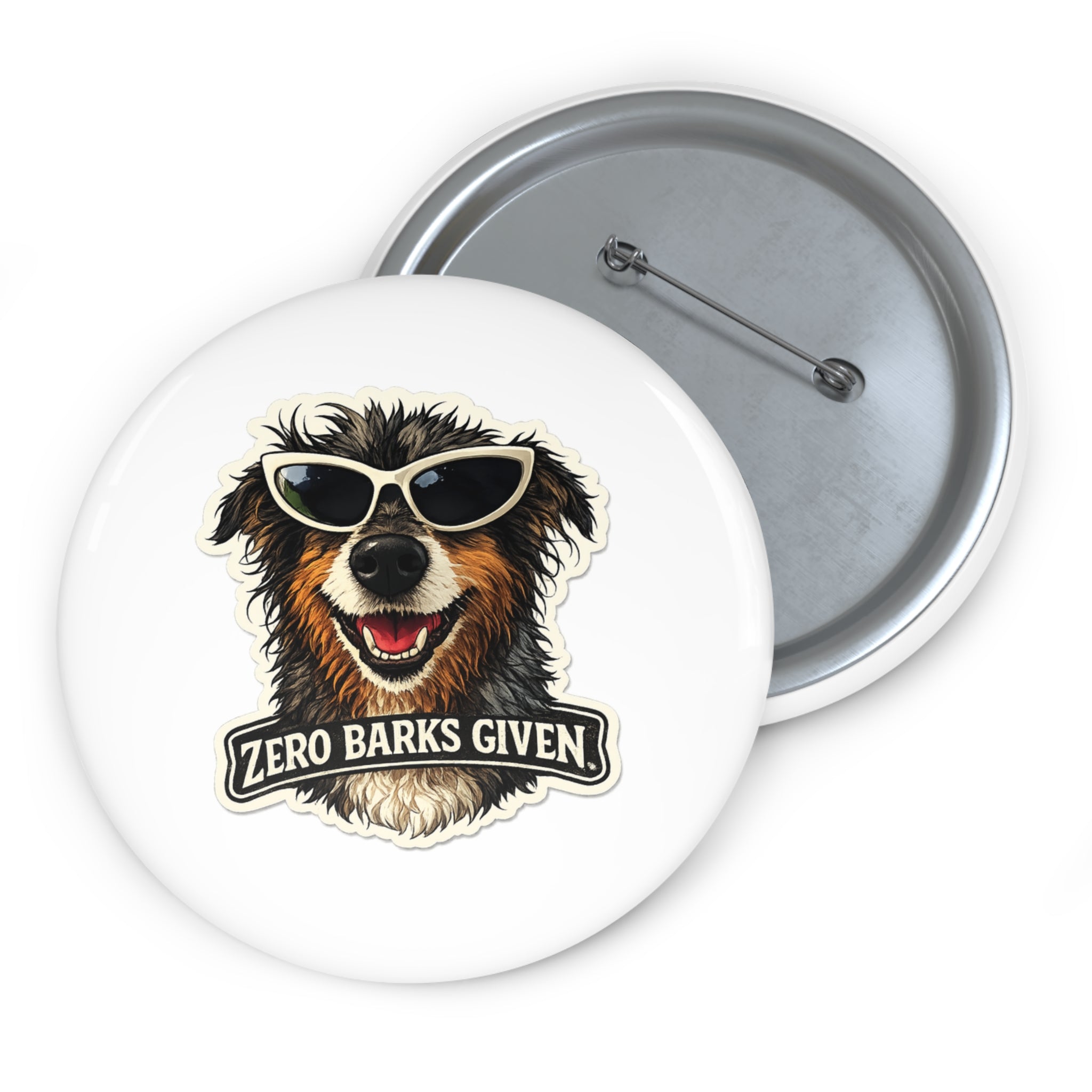 Aussie Zero Barks Given Pin Button — Luna Collection