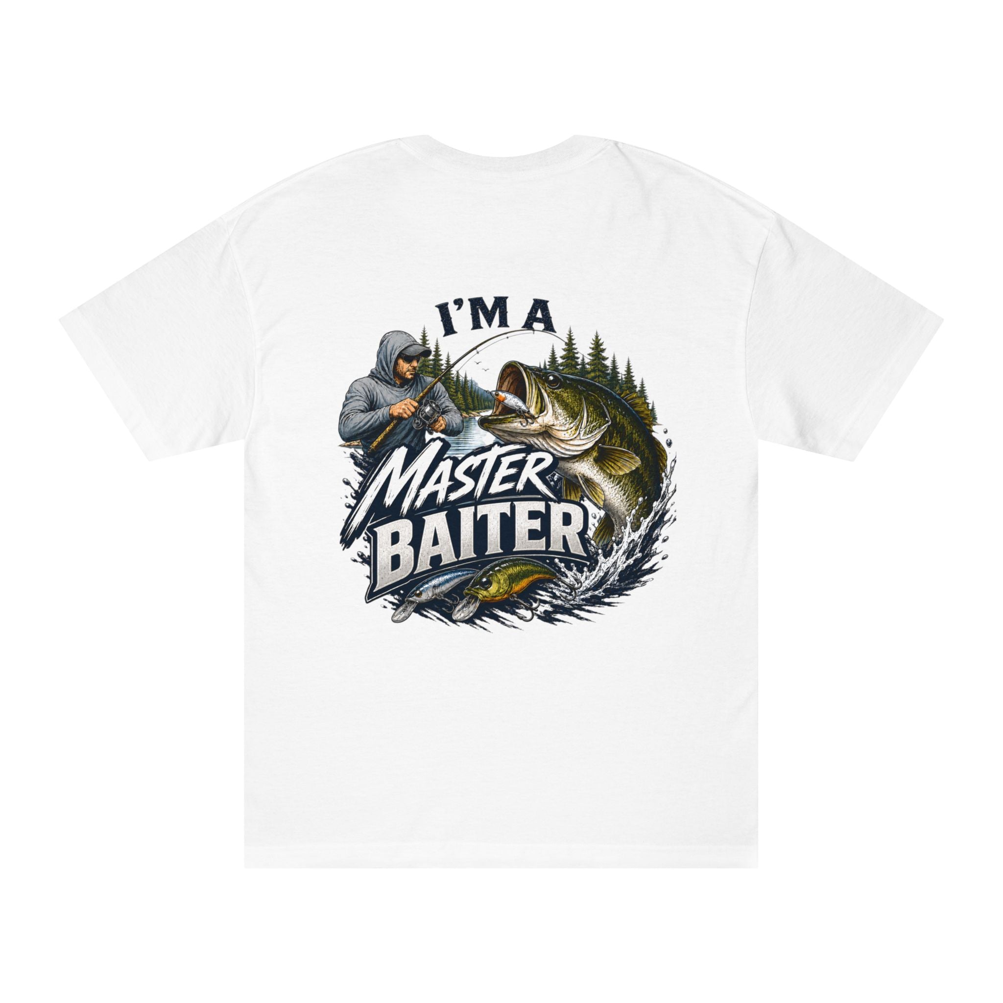 Fishing T-Shirt — "I'm a Master Baiter" Graphic Tee for Anglers