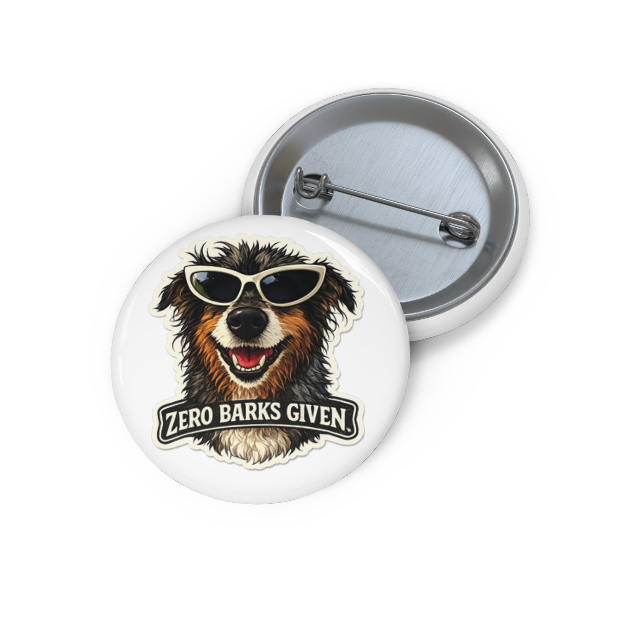 Aussie Zero Barks Given Pin Button — Luna Collection
