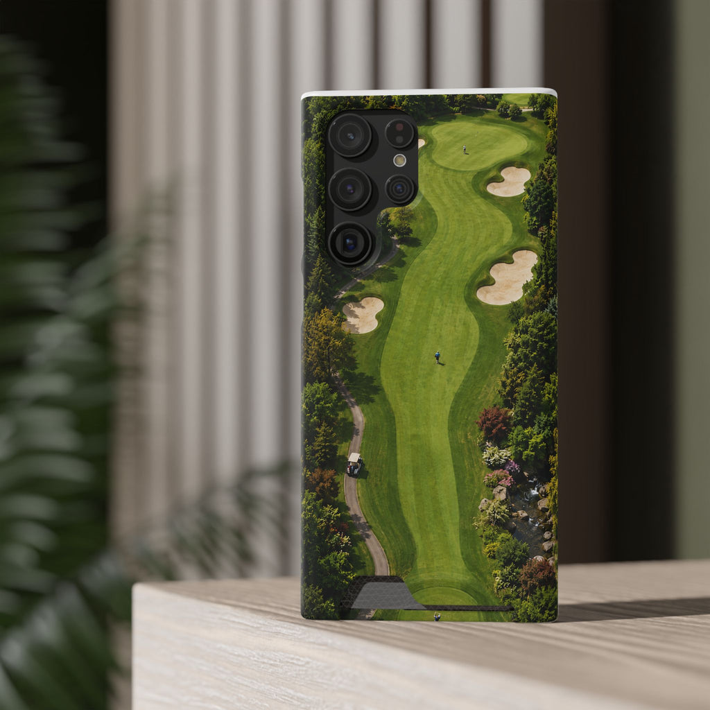 Golf Course Phone Case with Card Holder — Golf Collection