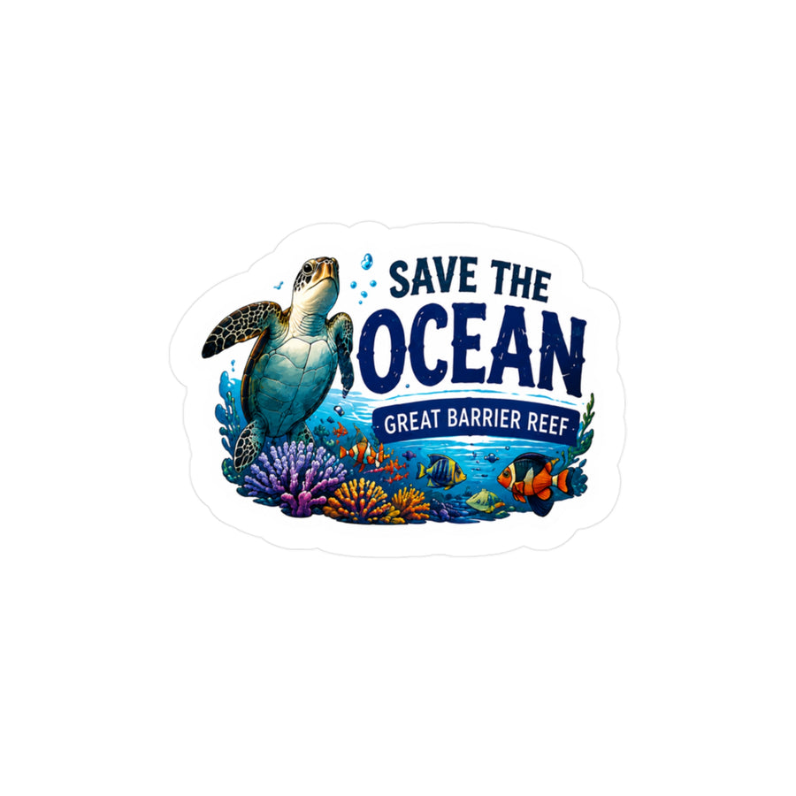 Save The Ocean Sticker — Great Barrier Reef — Save the Earth Collection