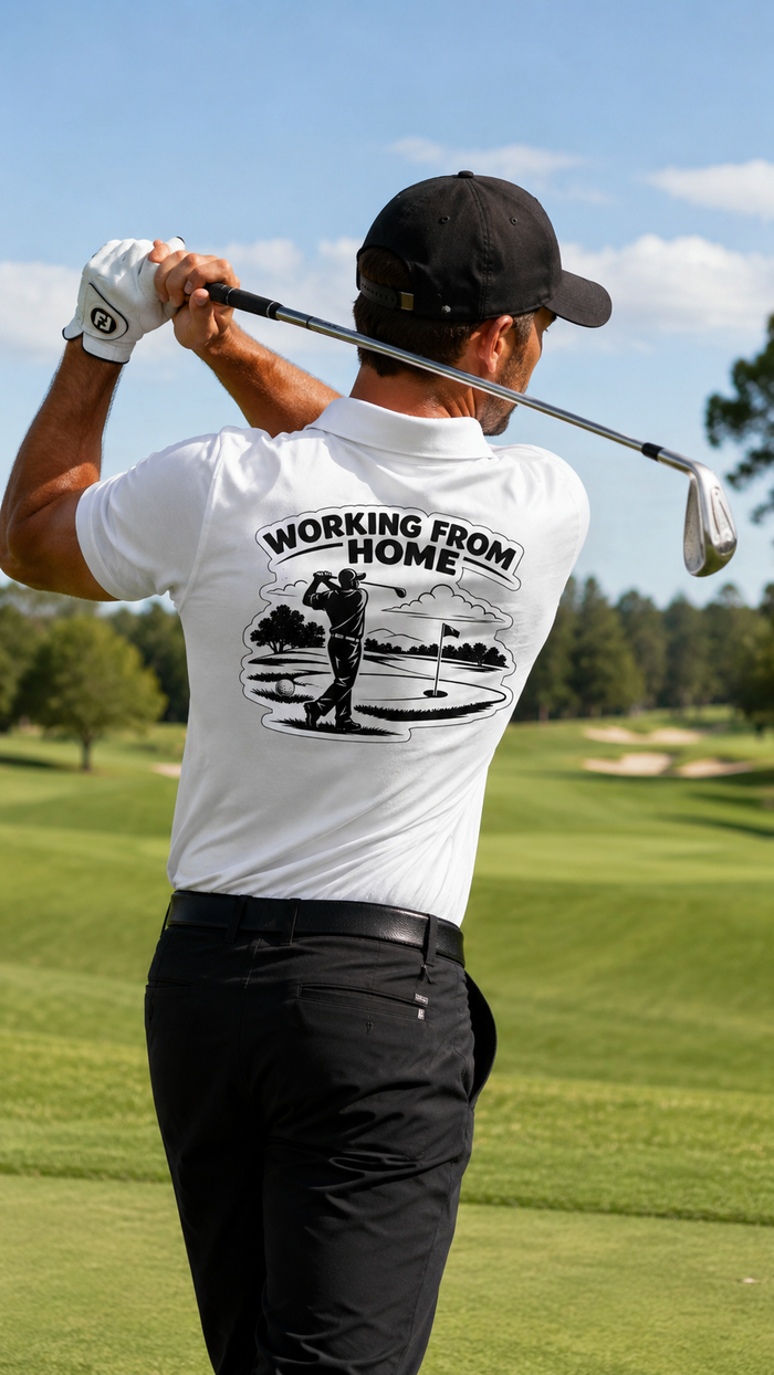 Working From Home Polo — Golf Collection