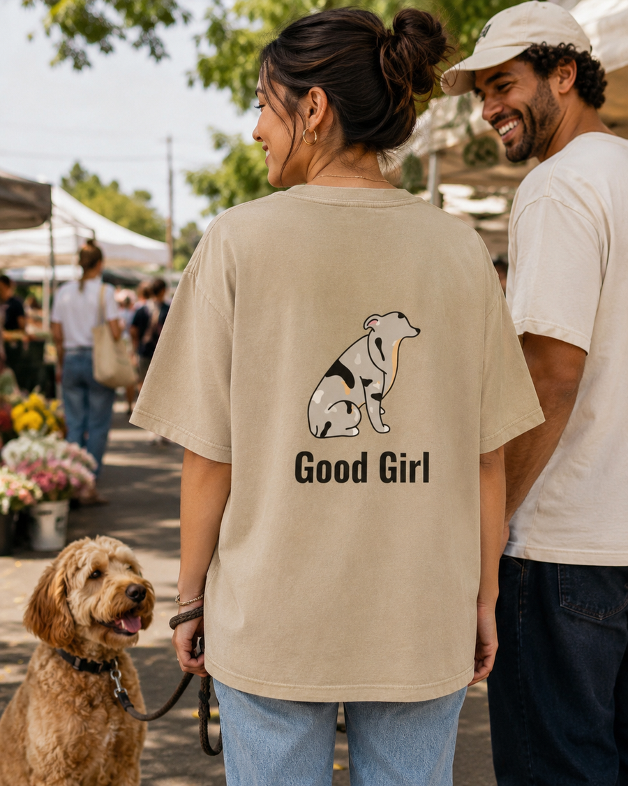 Vintage Washed Oversized Cotton T-Shirt - Good Girl Aussie