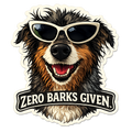 Aussie Zero Barks Given Sticker — Digital Download — Luna Collection