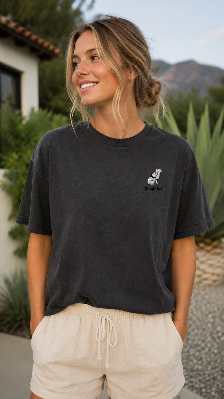 Vintage Washed Oversized Cotton T-Shirt - Good Girl Aussie