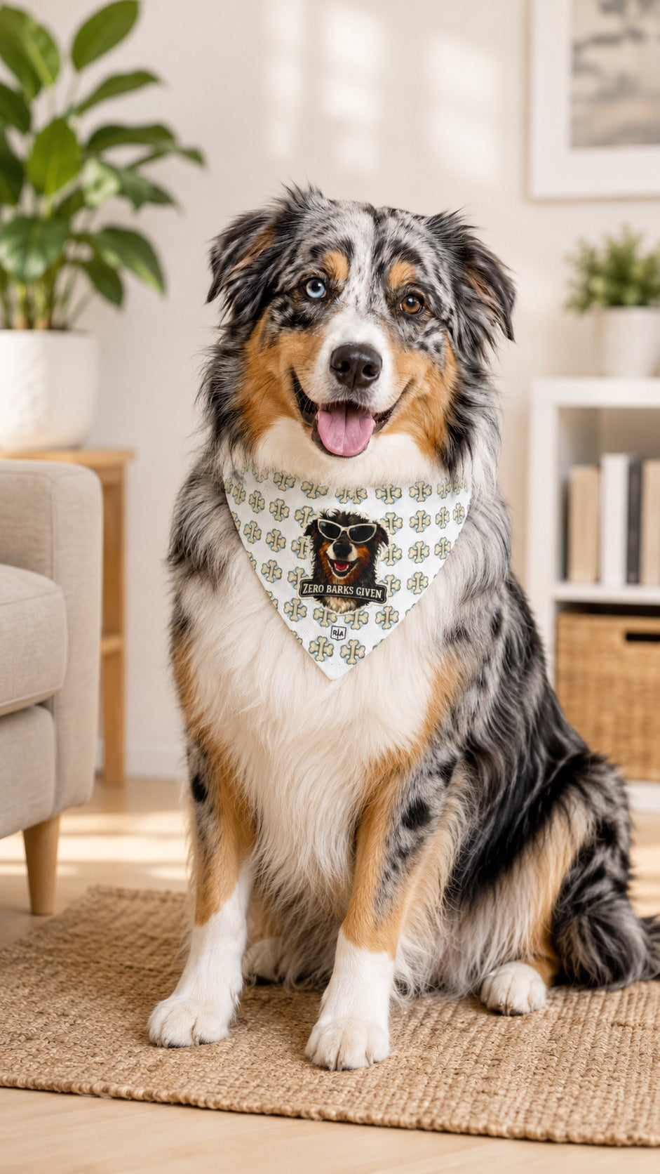 Aussie Zero Barks Given Pet Bandana — Luna Collection